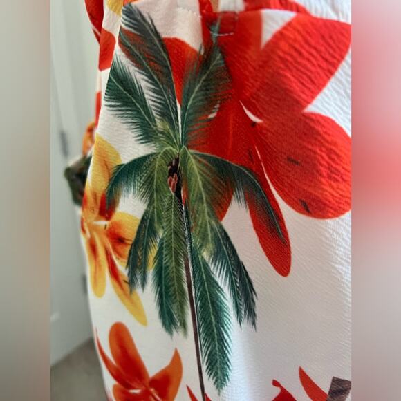 NEW Floral Women’s Floral Print Cold Shoulder Drawstring Side Bodycon Dress 3X - Picture 8 of 10